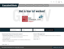 Tablet Screenshot of executivetalents.be